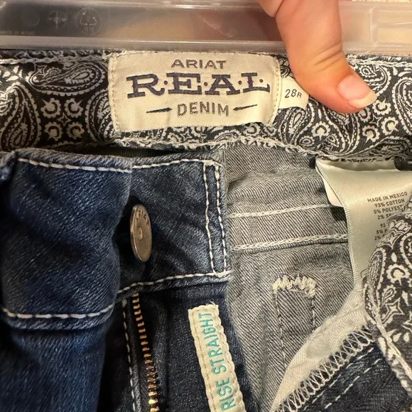 Ariat High Rise Straight Leg Jeans - Picture 4 of 4